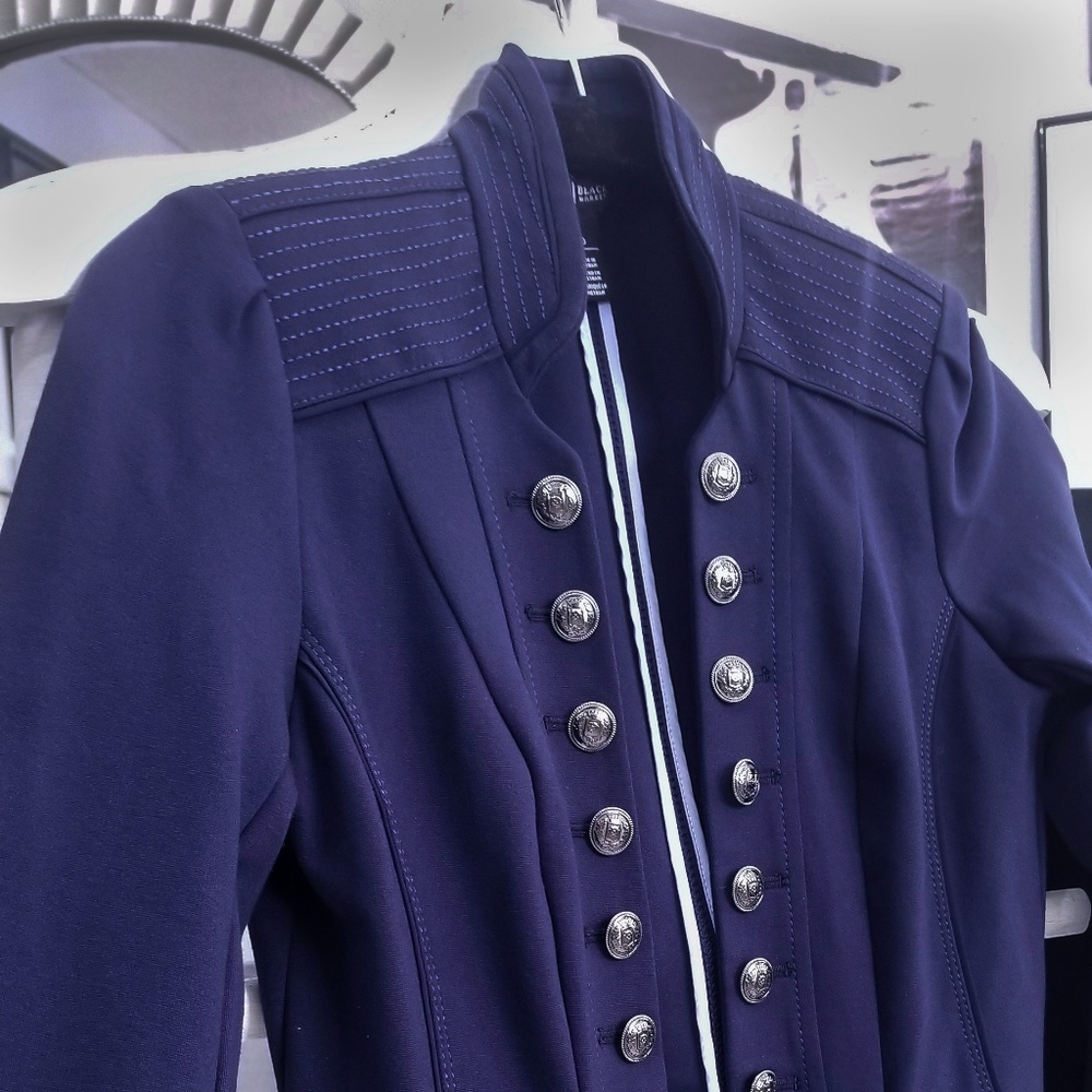 Blue Military Inspired Blazer